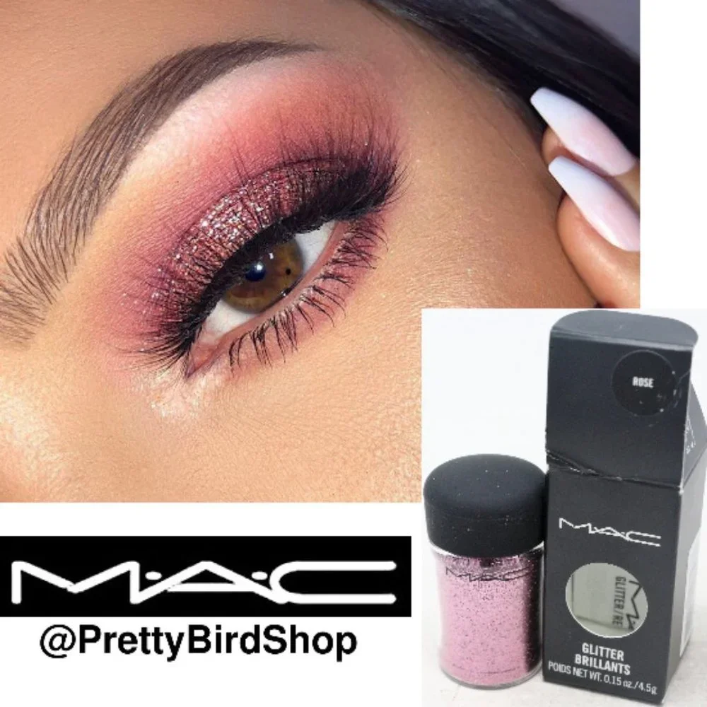 MAC ROSE shadow Glitter NIB Brilliants pigment RARE discontinued